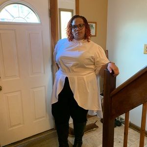 Ashley Stewart keyhole slit duster